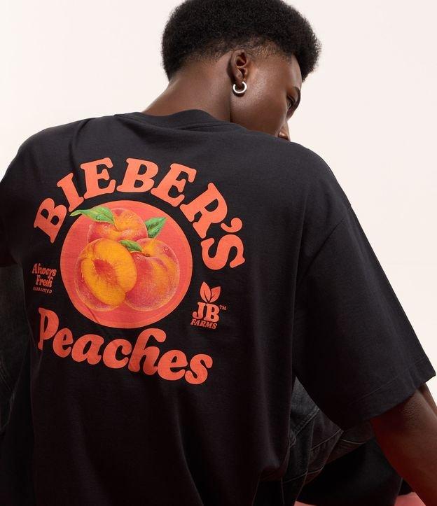 Camiseta Boxy em Algodão com Estampa Justin Bieber Peaches - 2
