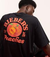 Camiseta Boxy em Algodão com Estampa Justin Bieber Peaches - 2