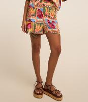 Short Curto em Viscose com Estampa de Frutinhas - 2