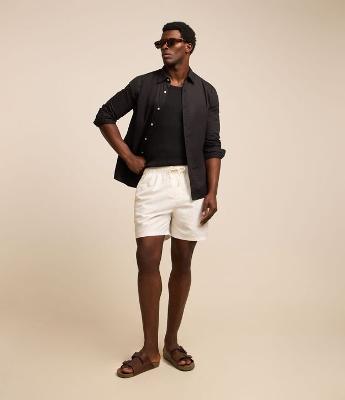 Bermuda em Microfibra com Estampa Floral