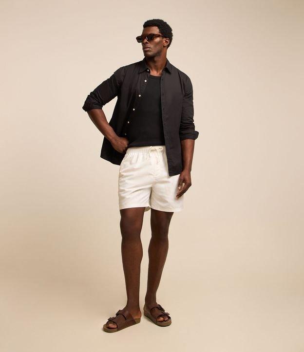 Bermuda em Microfibra com Estampa Floral - 1