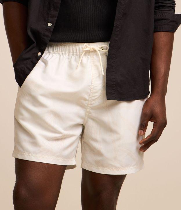 Bermuda em Microfibra com Estampa Floral - 2