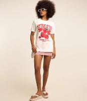 Camiseta Alongada em Algodão com Estampa Tomato - 1