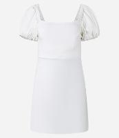 Vestido Curto em Bengaline com Manga Bufante - 2