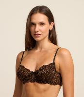 Sutiã Sem Bojo Com Aro em Renda com Estampa Onça - 2