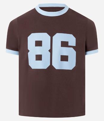 Camiseta Baby Tee Sportcore com Ribana e Estampa Lettering 86