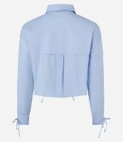 Blusa em Tricoline com Lacinhos Frontais e nos Punhos - 1