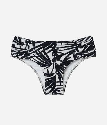 Biquíni Calcinha Sunkini em Microfibra com Folhagens Estampadas