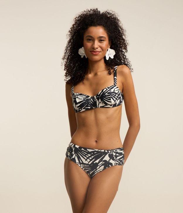 Biquíni Calcinha Sunkini em Microfibra com Folhagens Estampadas - 2