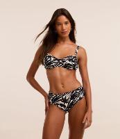 Biquíni Calcinha Sunkini em Microfibra com Folhagens Estampadas - 3