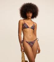 Biquíni Top Cortininha em Microfibra com Estampa Geométrica - 1