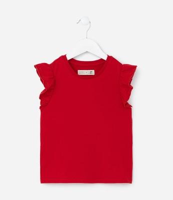 Blusa Infantil com Babadinhos nas Cavas - Tam 1 a 5 Anos