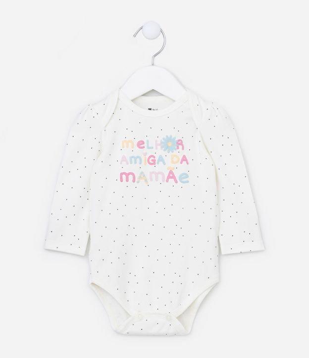 Body Infantil com Estampa Melhor Amiga - Tam RN a 18 meses - 1
