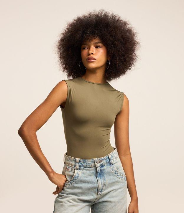 Body em Microfibra com Cava Japonesa e Costas Abertas - 2