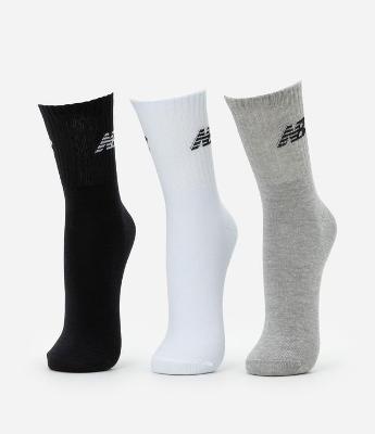 Kit 03 Pares de Meias com Cano Longo Estampa New Balance