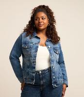 Jaqueta Básica em Jeans Estonado Curve & Plus Size - 2