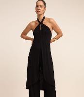 Túnica em Viscose com Gola Halter Transpassado - 3