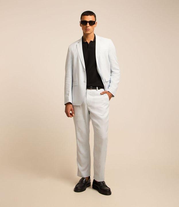 Calça Relaxed em Viscolinho com Cós Passante - 1