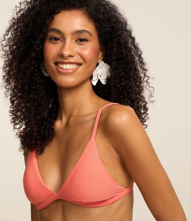 Biquíni Top Triângulo em Microfibra Texturizada com Alça Fina - 2