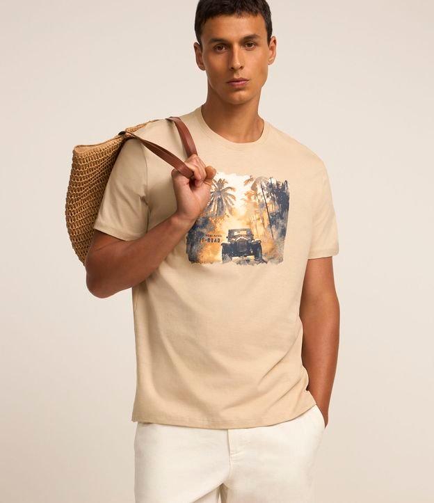 Camiseta Comfort em Algodão com Estampa Car and Adventure - 3