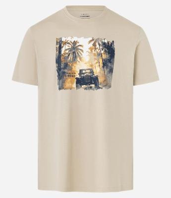 Camiseta Comfort em Algodão com Estampa Car and Adventure