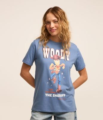 Camiseta T-shirt em Algodão com Estampa Woody