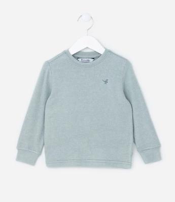 Blusão Infantil com Bordado Dino - Tam 1 a 6 Anos