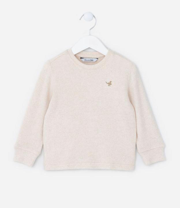 Blusão Infantil com Bordado Dino - Tam 1 a 6 Anos - 1