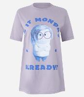 Camiseta Alongada em Algodão Estampa Tristeza Divertidamente - 1