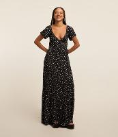 Vestido New Midi Texturizado com Estampa Poá - 2