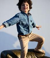 Calça Infantil em Sarja com Cinto - Tam 5 a 14 Anos - 2