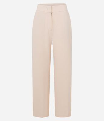 Calça Reta com Cós Alfaiatado