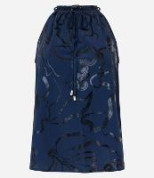 Blusa Sem Manga em Crepe com Estampa Abstrata em Foil - 1