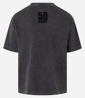 Camiseta Boxy em Algodão Estonado com Estampa 50 Cent - 1