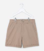 Bermuda Infantil em Sarja com Barra Dobrada - Tam 5 a 14 anos - 2