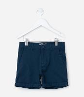 Bermuda Infantil em Sarja com Barra Dobrada - Tam 5 a 14 anos - 1