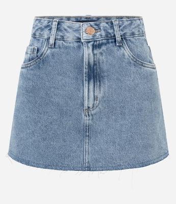 Saia Curta em Jeans Básica