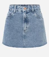 Saia Curta em Jeans Básica - 1