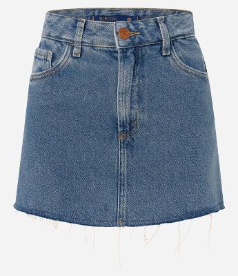 Saia Curta em Jeans Básica