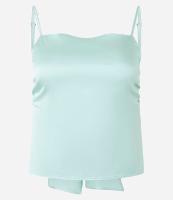 Blusa de Alça em Cetim com Lacinho nas Costas - 1