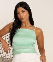 Blusa de Alça em Cetim com Lacinho nas Costas - 2