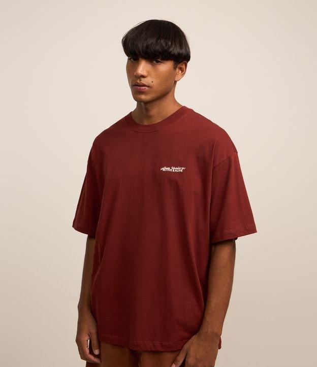 Camiseta Oversized em Algodão com Estampa Lettering - 3