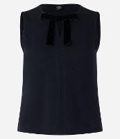 Blusa em Ribana com Laço e Recorte Frontal - 1