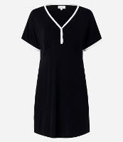 Camisola em Viscose com Detalhe Contrastante - 1