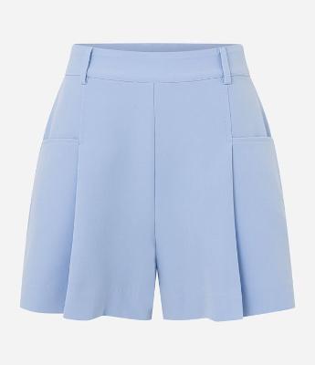 Short Reto Alfaiatado Cintura Alta com Estampa Floral