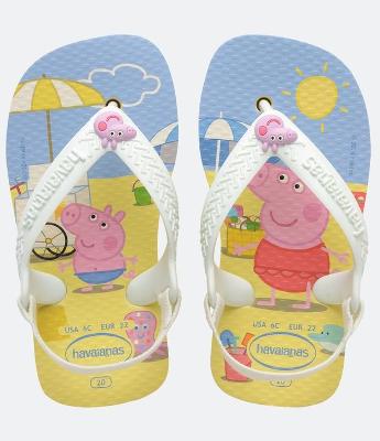 Chinelo Infantil com Estampa Peppa Pig Havaianas - Tam 17 ao 22
