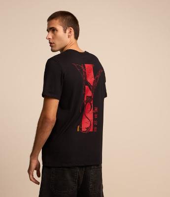 Camiseta Comfort em Algodão com Estampa House of Dragon
