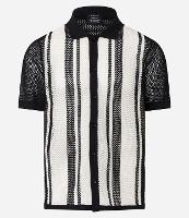 Camisa Comfort com Efeito Tricô Listrada - 1