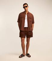 Bermuda em Algodão com Bolsos Cargo Frontais - 2