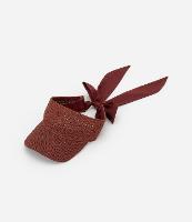 Viseira em Estilo Palha Trançada com Laço - 1